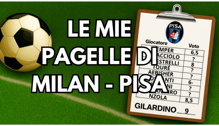 Le pagelle di Milan-Pisa